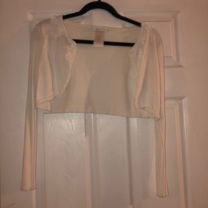 A nice white jacket that matches with everything!